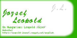 jozsef leopold business card